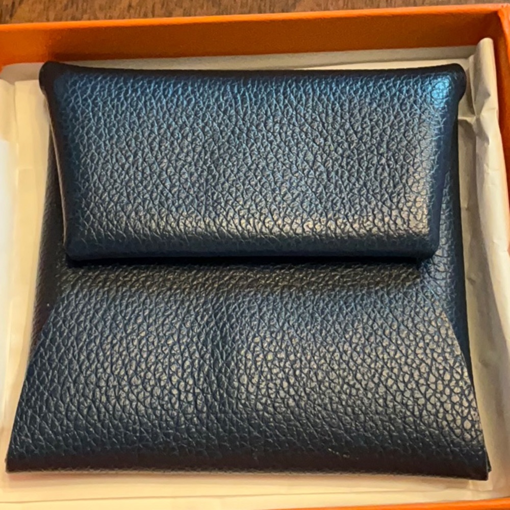 Authentic Hermes Evercolor Bastia Bleu De Malte